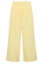 PixieGirl Petite Yellow Button Linen Wide Leg Trousers
