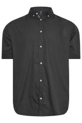 BadRhino Big & Tall Black Poplin Short Sleeve Shirt