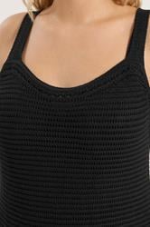 YOURS Plus Size Black Crochet Swing Dress | Yours Clothing 6