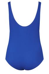 YOURS Plus Size Cobalt Blue Buckle Textured Swimsuit | Yours Clothing 8
