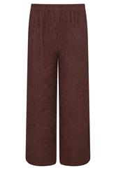 M&Co Rust Brown Wide Leg Cropped Trousers