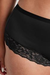 YOURSET 3 PACK Plus Size Black Lace Trim Briefs | Yours Clothing  5