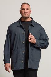 BadRhino Big & Tall Navy Blue Overshirt | BadRhino 3