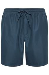 BadRhino Big & Tall Navy Blue Plain Swim Shorts