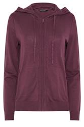 M&Co Berry Purple Zip Up Hoodie | M&Co 5