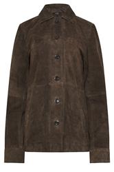 LTS PREMIUM Tall Women's Chocolate Brown Suede Jacket | Long Tall Sally 6