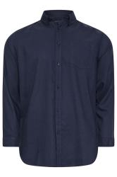 BadRhino Big & Tall Navy Blue Long Sleeve Oxford Shirt