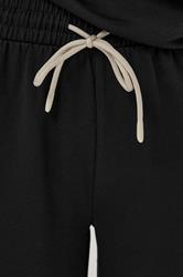 LTS Tall Black Pipe Detail Wide Leg Joggers | Long Tall Sally 5