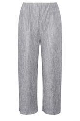 LIMITED COLLECTION Plus Size Grey Plisse Wide Leg Trousers | Yours Clothing 5