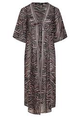 YOURS Plus Size Black Animal Chiffon Kimono | Yours Clothing 7
