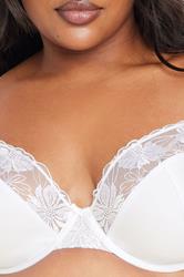 YOURS 2 PACK Plus Size Black & White Lace Non Padded Underwired Bras 7