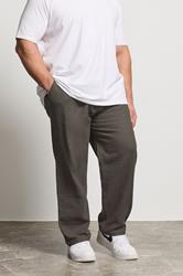 BadRhino Big & Tall Brown Textured Trousers | BadRhino 1
