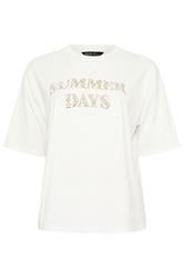 LIMITED COLLECTION Curve White 'Summer Days' Floral T-Shirt
