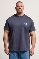 JACK & JONES Big & Tall Grey Crew Neck Back Graphic Tee | BadRhino 3