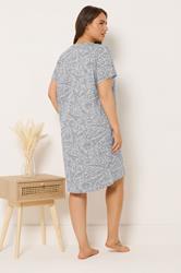 YOURSET Plus Size 2 PACK Green Paris Scene Nightdresses | Yours Clothing 4