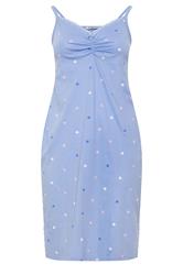 YOURS Curve Blue Heart Chemise Nightdress