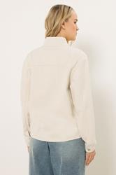 LTS Tall Women's Cream Funnel Neck Jacket | Long Tall Sally 5