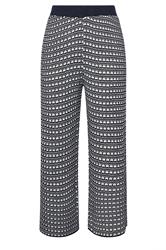 LIMITED COLLECTION Curve Navy Blue Boucle Wide Leg Trousers