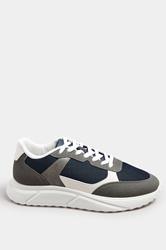 JACK & JONES White PU Runner Trainers | BadRhino 2