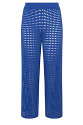 LIMITED COLLECTION Curve Cobalt Blue Crochet Wide Leg Trousers