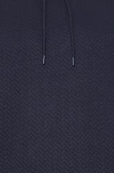BadRhino Big & Tall Navy Blue Chevron Quilted Hoodie 1
