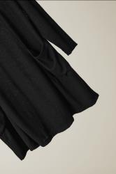 EVANS Plus Size Black Front Pocket Tunic Jumper | Evans  6