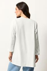 M&Co White Textured Jersey Jacket | M&Co 2