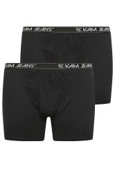 KAM 2 PACK Black Jersey Boxers | BadRhino 3
