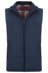 KAM Big & Tall Navy Blue Quilted Gilet