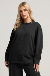 YOURS Plus Size Black Button Cardigan | Yours Clothing 3