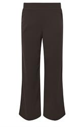 PixieGirl Petite Chocolate Brown Scuba Wide Leg Trousers