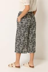 M&Co Petite Black Abstract Print Culottes | M&Co 2