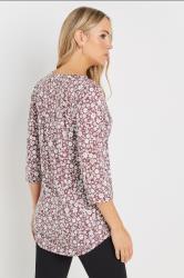 LTS Tall 2 PACK Blush Pink & Blue Cotton Henley Tops | Long Tall Sally 6