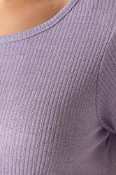 YOURS Plus Size Purple Ribbed Soft Touch T-Shirt | Yours Clothing 4