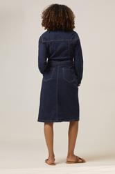 M&Co Indigo Blue Denim Shirt Dress 2