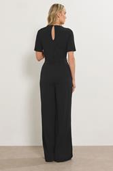 LTS Tall Black Belted Jumpsuit | Long Tall Sally  2