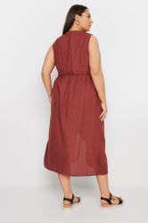 YOURS Plus Size Orange Crinkle Kimono | Yours Clothing 4
