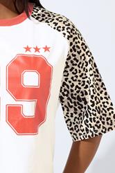 LIMITED COLLECTION Plus Size White '89' Leopard Print T-Shirt | Yours Clothing 4