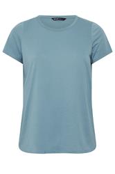 YOURS Curve Light Blue Core Basic T-Shirt