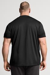 IronRhino Big & Tall Black Branded Performance T-Shirt | BadRhino 2