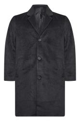 BadRhino Big & Tall Black Single Breasted Coat | BadRhino 2