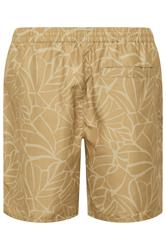 BadRhino Big & Tall Brown Abstract Print Swim Shorts | BadRhino 8