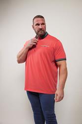 BadRhino Big & Tall Orange Chambray Polo Shirt | BadRhino 3