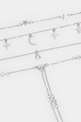 Silver Tone Multi Layer Celestial Necklace | Yours Clothing 2