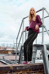 LTS Tall Black Striped Wide Leg Leggings | Long Tall Sally 3