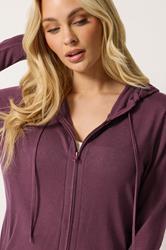 M&Co Berry Purple Zip Up Hoodie | M&Co 4