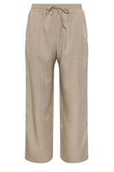 PixieGirl Petite Women's Beige Brown Side Stripe Wide Leg Trouser | PixieGirl 6
