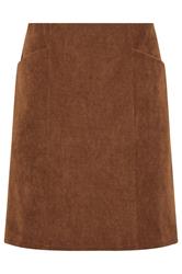M&Co Tan Brown Cord Mini Skirt | M&Co  5