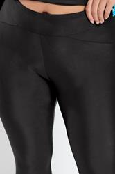 Black Long Swim Leggings | Yours Clothing 4