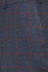 BadRhino Tailoring Big & Tall Blue & Red Checked Suit Trousers | BadRhino 6